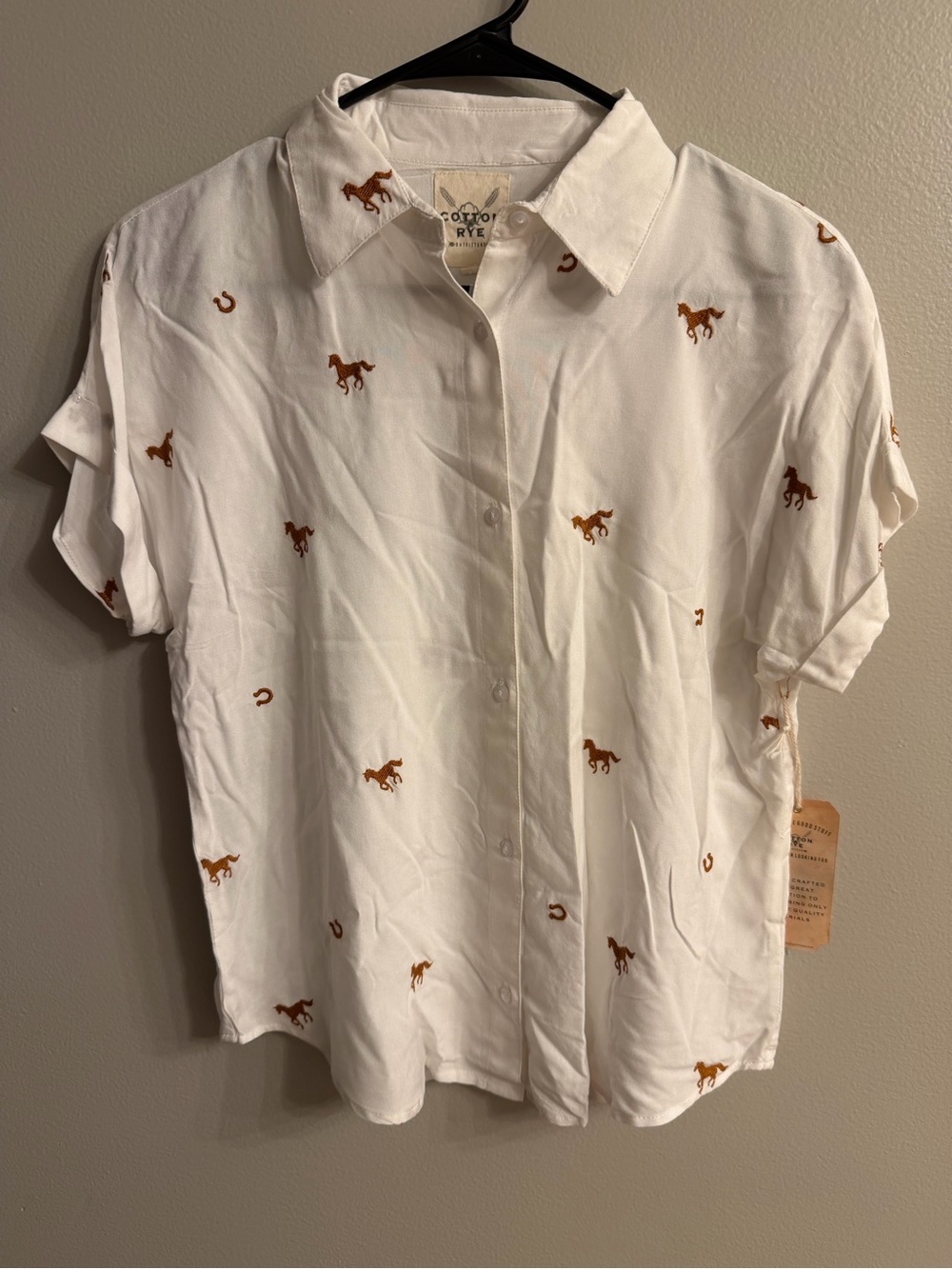 Cotton & Rye Horse Button Shirt